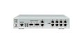 Multiplexer-switch for Ethernet and E1 streams . Has 2 SFP ports, 2 Ethernet ports RJ45, 8 E1 ports RJ45 and 2 USB ports. Royalty Free Stock Photo